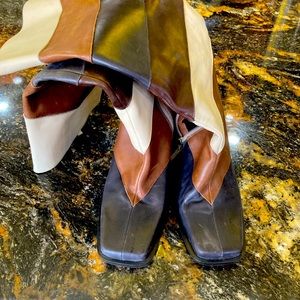 Stunning multi colored boots